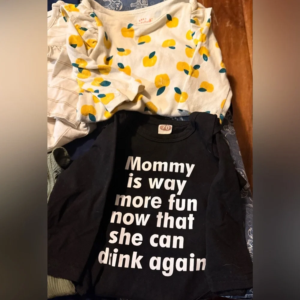 Assorted lot of baby girls size 3-6 month onesies Old Navy and Carters